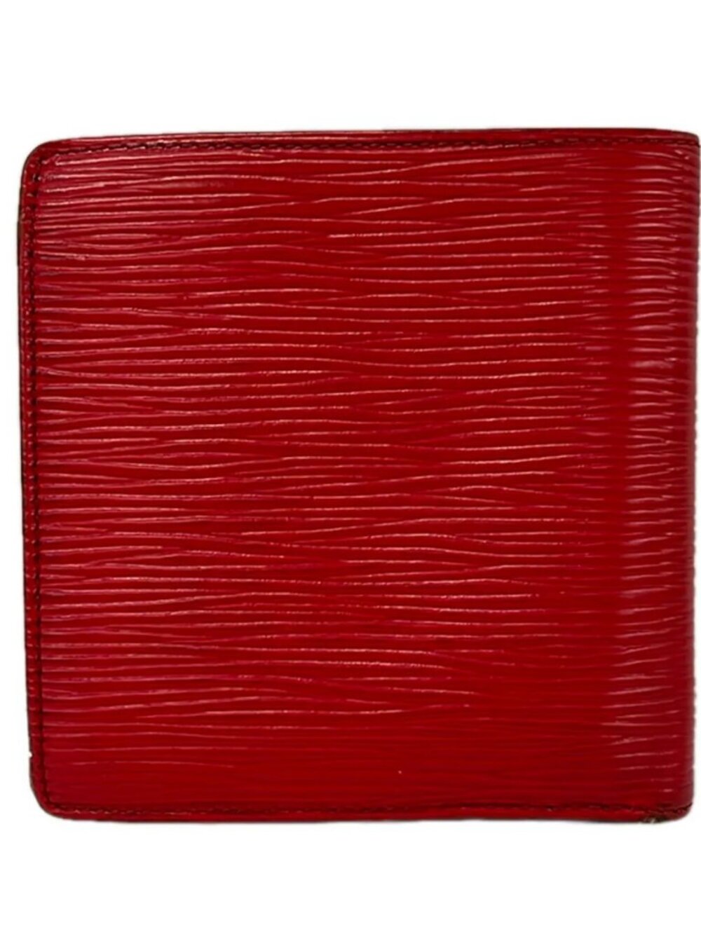 LOUIS VUITTON Porte Billets Cartes Credit Monnaie M63547 Castilian Red Epi - Picture 7 of 10